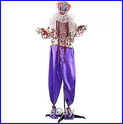 Life-Size Animated Scary Talking Clown Prop Halloween Figurine Outdoor Decor