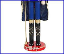 Life Size Nutcracker King With Cape Christmas Decor Ornament Indoor Toy 36 Prop