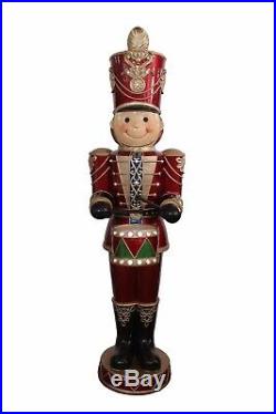 Life Size Polyresin with Musical Nutcracker with Multi LED light