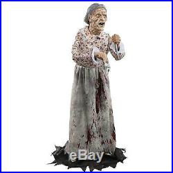 Life Size Standing Granny PSYCHO MOTHER BATES MOTEL Haunted House Horror Prop-5f