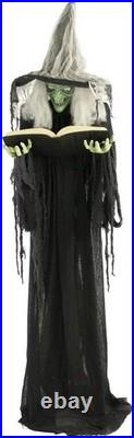 Life-Size Talking Witch Animatronic for Halloween Decor\\