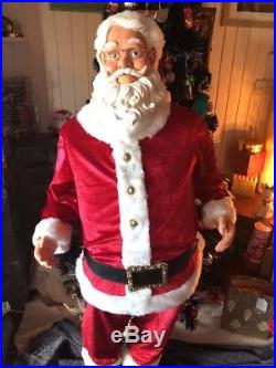 Life-size 5ft Outdoor Santa Singing Dancing Karaoke Father Christmas Mains