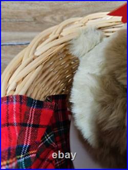 Lifesize Animated Christmas Puppies Bed Cocker Spaniel Holiday Animals Dogs