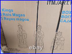 Lifesize New HUGE Outdoor 1-3 FT Christmas Nativity (9 Figures)