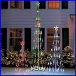 Light String COLOR CHANGING CHRISTMAS TREE OUTDOOR HOLIDAY YARD DECOR 3 SIZES