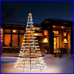 Light Tree App-control Flag-pole Christmas Tree 9.8-Ft withPole (Open Box)