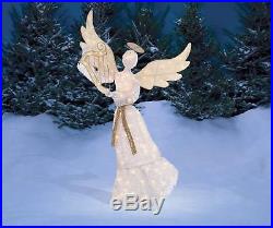 Light-Up Angel with Harp 5 FT. Christmas Yard Decor Decoration