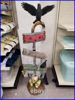 Light-Up Halloween Sign Spooky Sound Effects, LED Illuminated Signs Beware