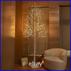 Lighted Birch Tree 8FT 240 Warm White Lights White Twig Tree With Lights Wedding
