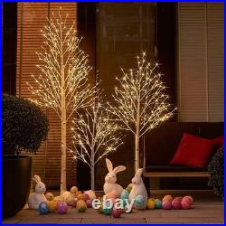Lighted Birch Tree 8FT 240 Warm White Lights White Twig Tree With Lights Wedding