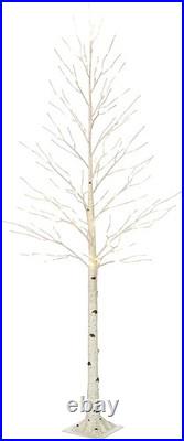 Lighted Birch Tree 8FT 240 Warm White Lights White Twig Tree With Lights Wedding