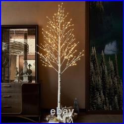 Lighted Birch Tree 8FT 240 Warm White Lights White Twig Tree With Lights Wedding