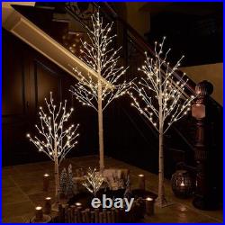Lighted Birch Tree 8FT 240 Warm White Lights White Twig Tree With Lights Wedding