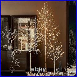 Lighted Birch Tree 8FT 240 Warm White Lights White Twig Tree With Lights Wedding
