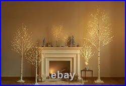 Lighted Birch Tree 8FT 240 Warm White Lights White Twig Tree With Lights Wedding