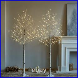 Lighted Birch Tree 8FT 240 Warm White Lights White Twig Tree With Lights Wedding