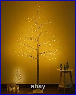 Lighted Birch Tree, 8Ft 144LED Easter Tree Artificial Birch Tree Lights for