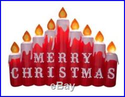 Lighted Candles Merry Christmas Inflatable Indoor Outdoor Yard Decoration 6.5 Ft