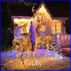 Lighted Christmas Deer Reindeer Artificial Christmas Decor Outdoor Yard