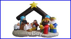 Lighted Christmas Inflatable Nativity Scene Indoor Outdoor LED Lights Decoration