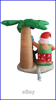 Lighted Christmas Inflatable Santa Claus Penguin Palm Tree LED Lights Decoration