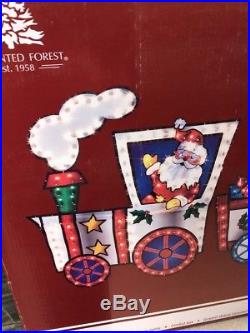 Lighted Christmas Train SANTA CLAUS Outdoor Decoration 118 X 36 NEW Other See