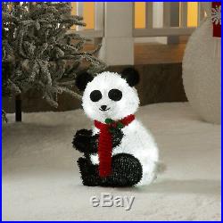Lighted Christmas Yard Decorations Outdoor Sculpture 22 Fluffy Panda Lawn Decor