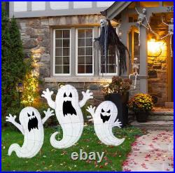 Lighted Halloween 3D Ghost Family Set of 3 FREE SHIPPING