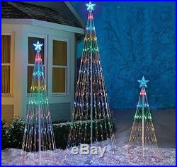 Lighted Led Tree Outdoor Christmas Holiday Decoration 4′ 6′ or 8′ FT Multi Color