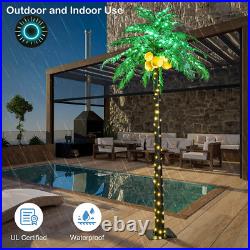 Lighted Palm Tree with Coconuts 9FT 368 LED Artificial Palm Tree Lights for Deco