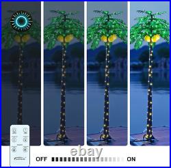 Lighted Palm Tree with Coconuts 9FT 368 LED Artificial Palm Tree Lights for Deco