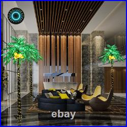 Lighted Palm Tree with Coconuts 9FT 368 LED Artificial Palm Tree Lights for Deco