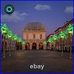 Lighted Palm Tree with Coconuts 9FT 368 LED Artificial Palm Tree Lights for Deco