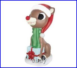 Lighted Rudolph Blow Mold Sculpture Outdoor Christmas Decoration Yard Decor