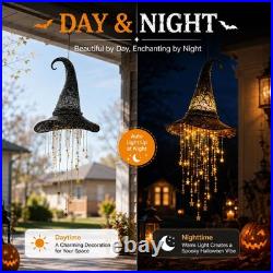 Lighted Witch Hat Hanging Chime, Glowing Star Tassel Halloween Decoration Lighted Witch Hat Hanging Chime, Glowing Star Tassel Halloween Decoration