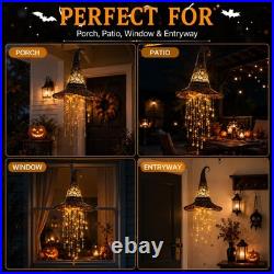 Lighted Witch Hat Hanging Chime, Glowing Star Tassel Halloween Decoration Lighted Witch Hat Hanging Chime, Glowing Star Tassel Halloween Decoration