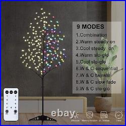 Lightshare 6FT 208 LED Cherry Blossom Tree Lighted Artificial Tree