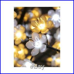Lightshare 8' 600L LED Pear Blossom Flower Tree 70L LED Solar Decoration Li