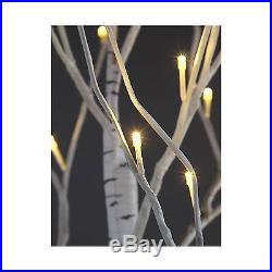 Lightshare 8' LED Birch Tree Decoration Light Warm White Lights