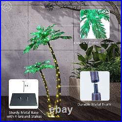 Lightshare Lighted Palm Tree Artificial Palm Tree Decor for Outdoor Indoor