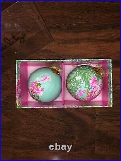 Lilly Pulitzer 2021 CHRISTMAS ORNAMENTS Complete Set Of 6 GWP New In Boxes