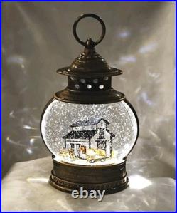 Limited Edition Cracker Barrel Led Barn Glitter Globe Stunning