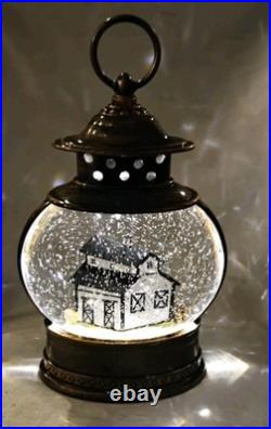 Limited Edition Cracker Barrel Led Barn Glitter Globe Stunning