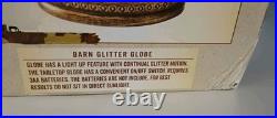 Limited Edition Cracker Barrel Led Barn Glitter Globe Stunning