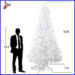 Livebest 10' Artificial Christmas Tree Bushy Pine Xmas Party Holiday Metal Stand