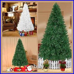 Lonabr 10Ft Festival Artificial Christmas Pine Tree Holiday Season White Green