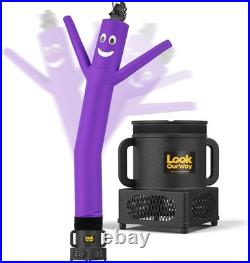 LookOurWay Air Dancers Wacky Waving Inflatable Tube Man Set 7ft 6′, Purple