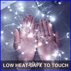 Lot 6.6ft 20 LEDs Battery Operated Mini LED Copper Wire String Fairy Lights Xmax