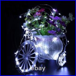 Lot 6.6ft 20 LEDs Battery Operated Mini LED Copper Wire String Fairy ...