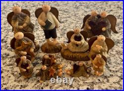 Lot Of 11! VTG Honey and Me INC Resin Angel Figurines Ltd Ed! Grandma/pa, RARE
